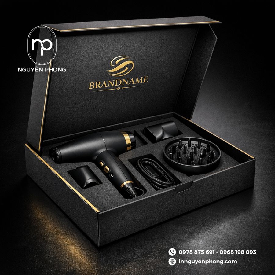 Mẫu hộp carton đựng máy sấy 